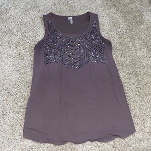 Sequenced blouse/tank top, S
